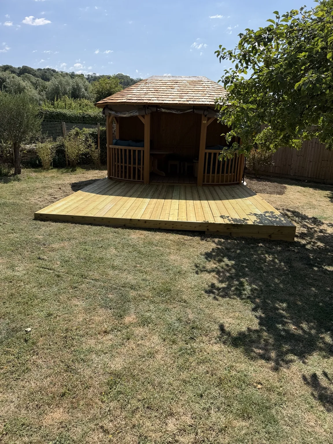 Timber garden decking project by MT’s Garden Services